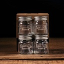 Mason Jar Shotglazen (Set of 4 x 50 ml)